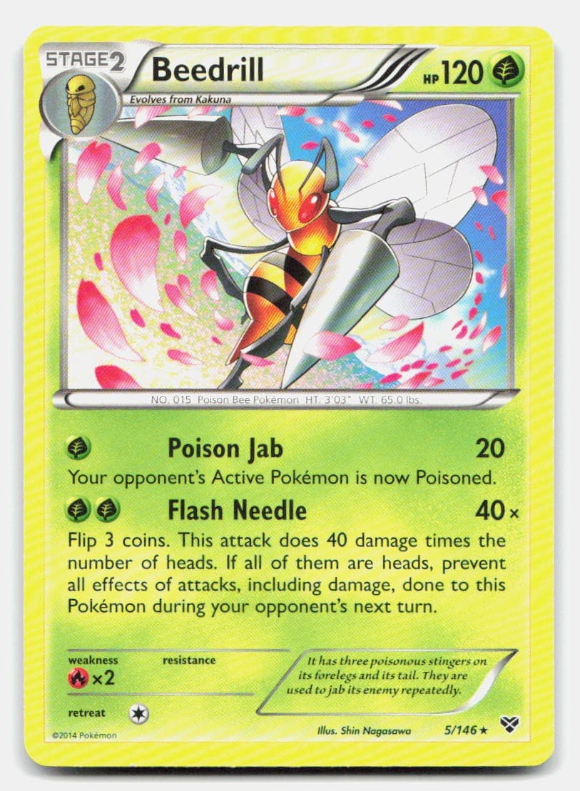 Beedrill 5/146 Rare XY Pokemon LP