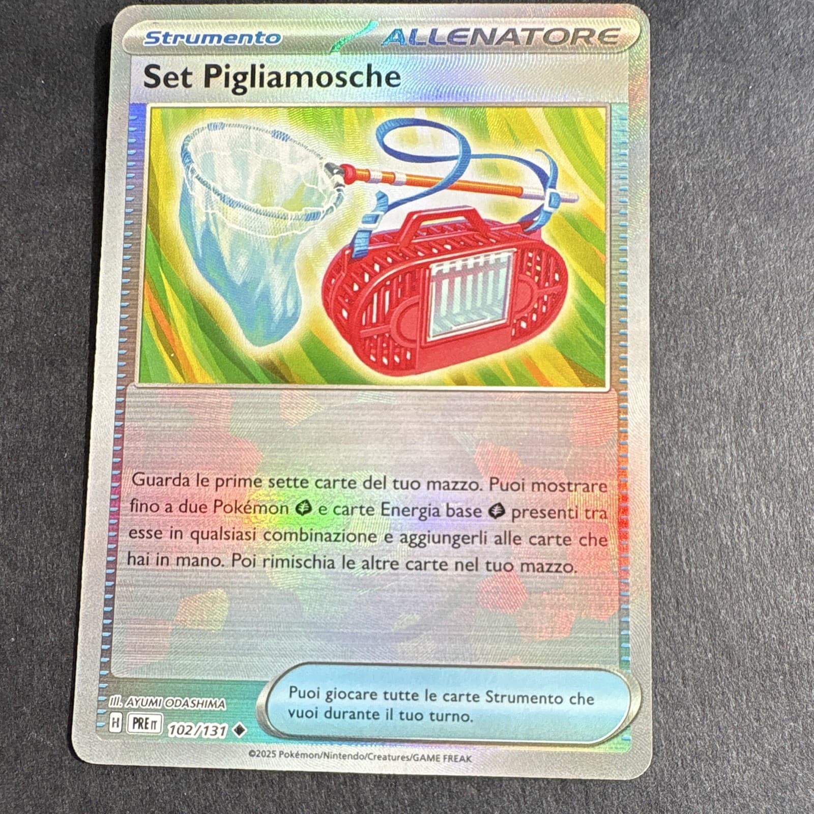 Pokémon Set Pigliamosche 102/131 Evoluzioni Prismatiche Poke Ball (NM) — ITALIAN