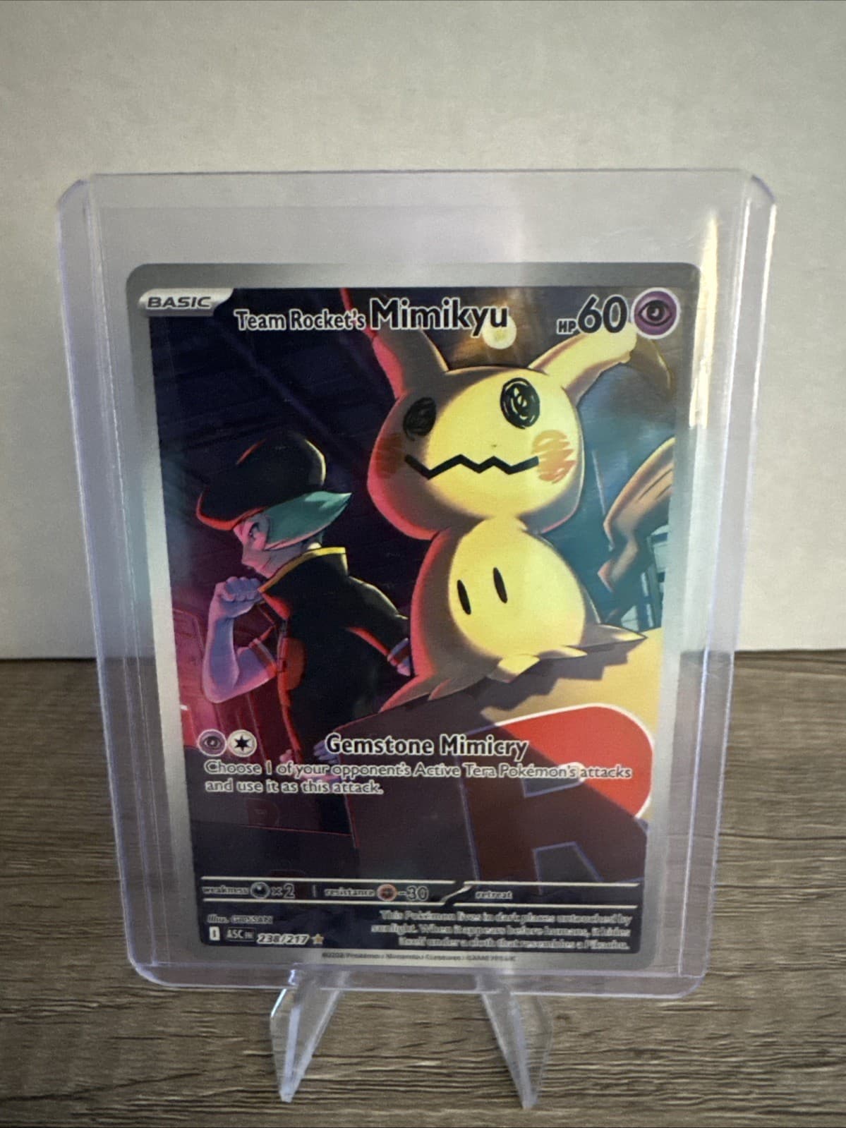 Team Rocket's Mimikyu 238/217 Me: Ascended Heroes Holo Illustration Rare