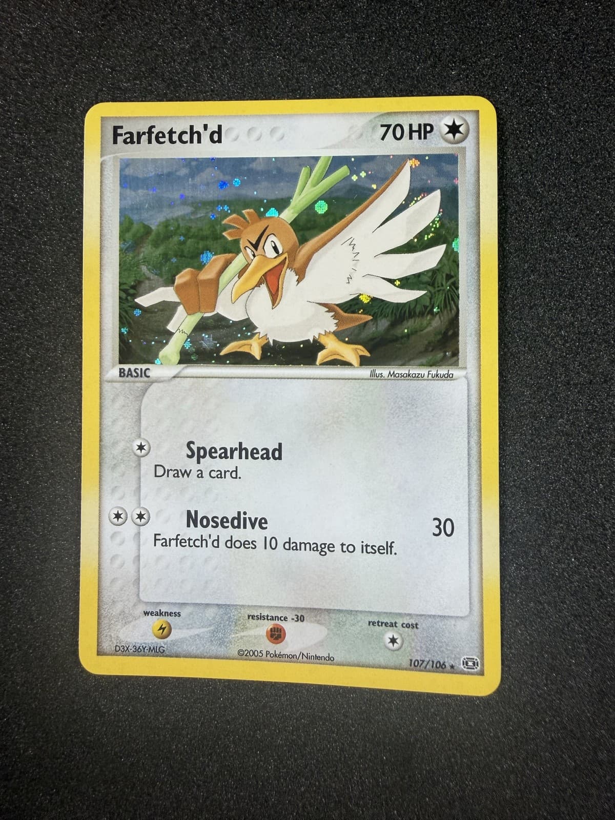Pokemon Farfetch'd 107/106 Emerald Holo NM-
