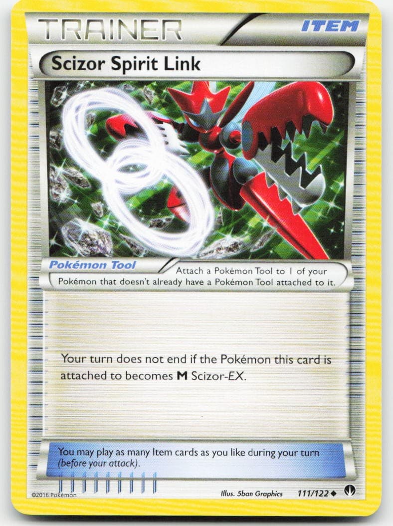 Scizor Spirit Link 111/122 Uncommon BREAKpoint Pokemon NM/M