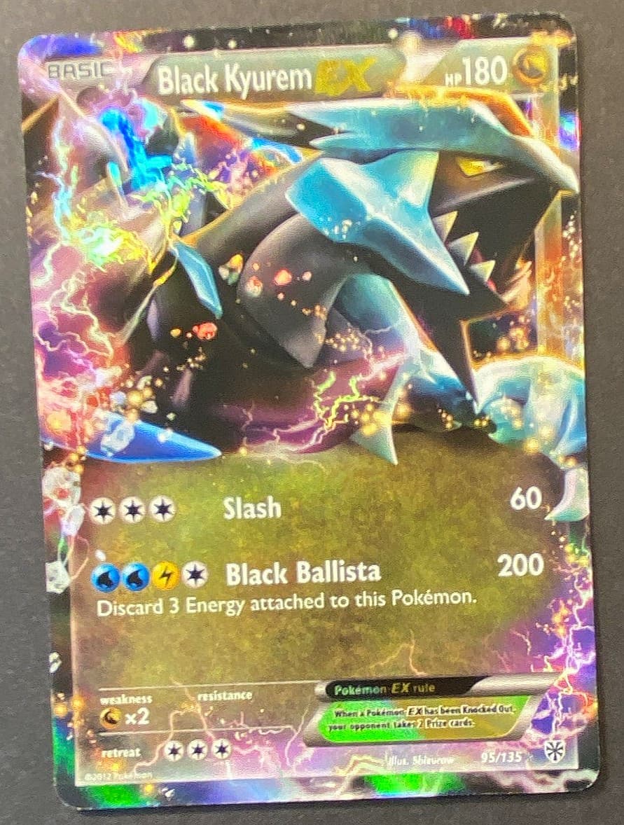 Black Kyurem EX 95/135 Plasma Storm Holo Pokemon TCG 🌈NM Ultra Rare EN