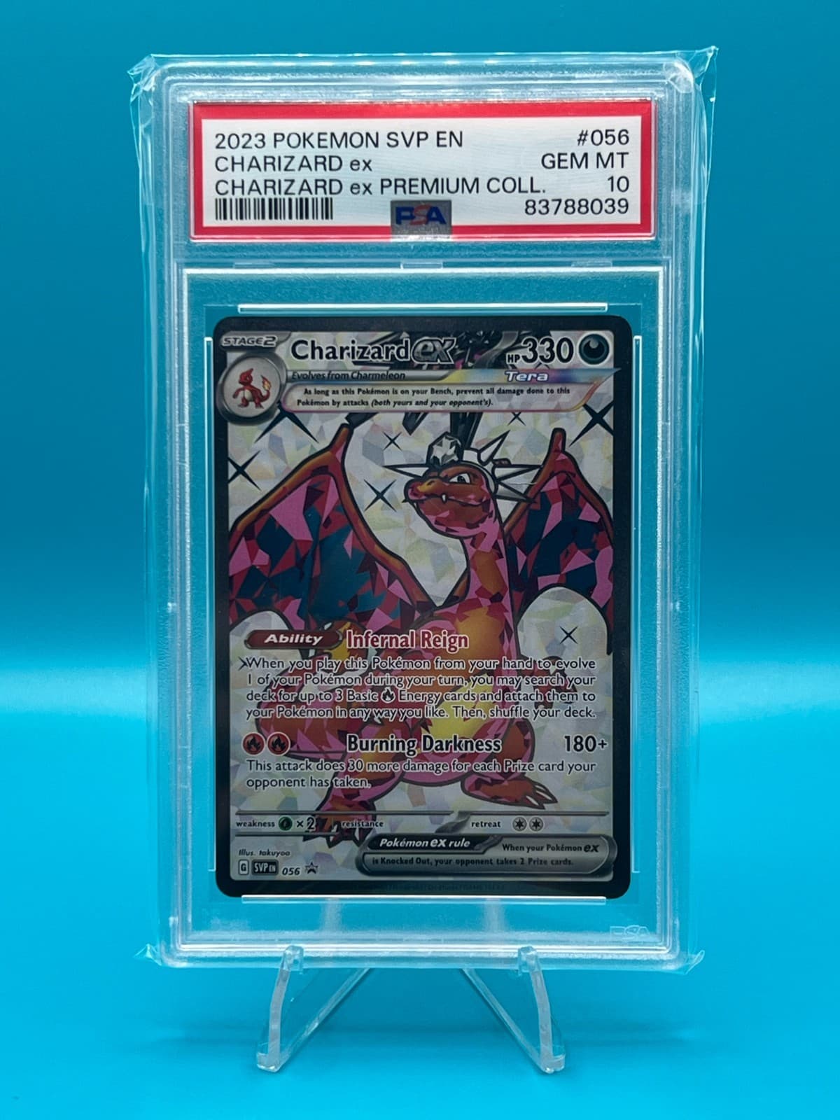 2023 Pokemon SVP Charizard ex #056 Premium Collection PSA 10