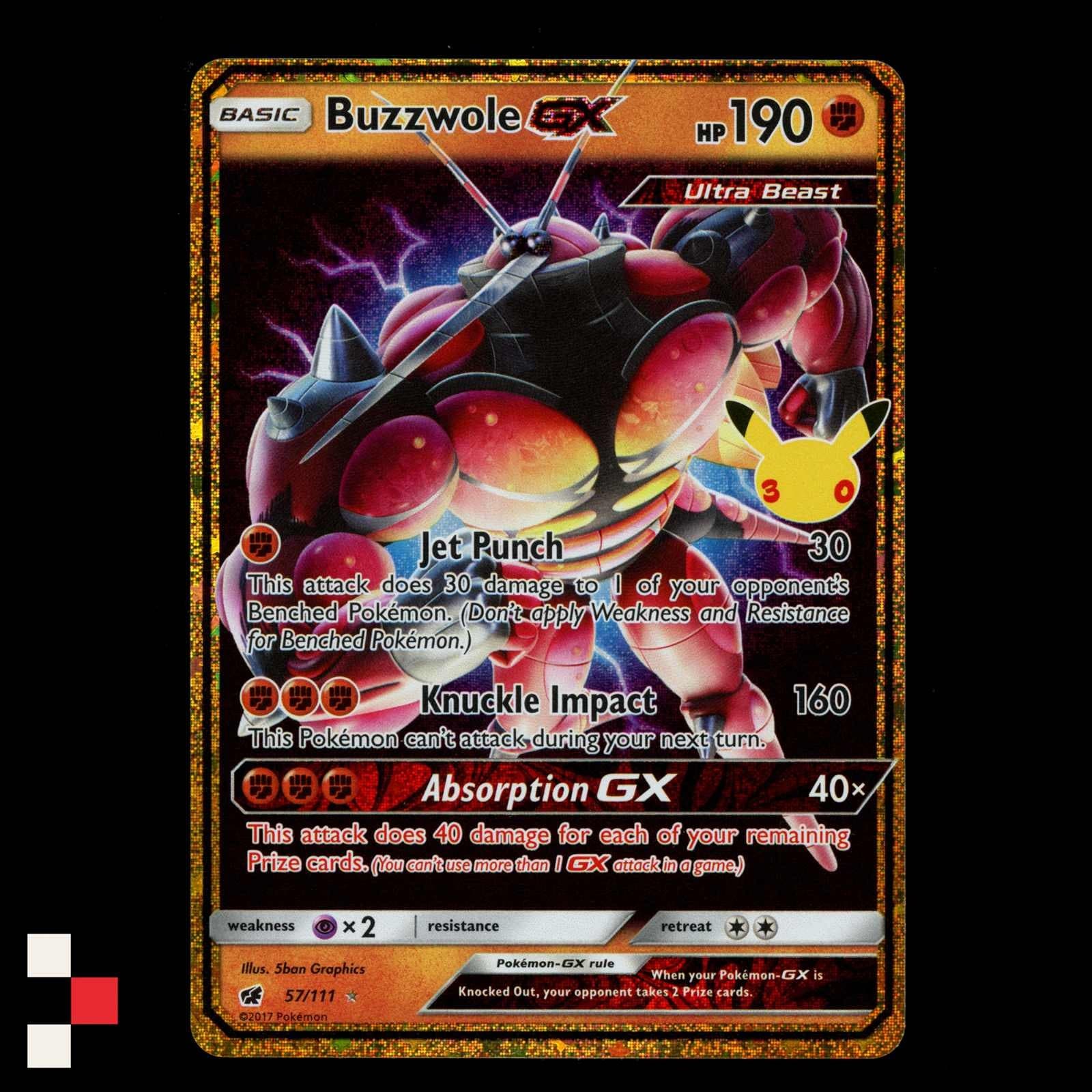 Buzzwole-GX 57/111 Pokemon 30th Celebration Classic Collection