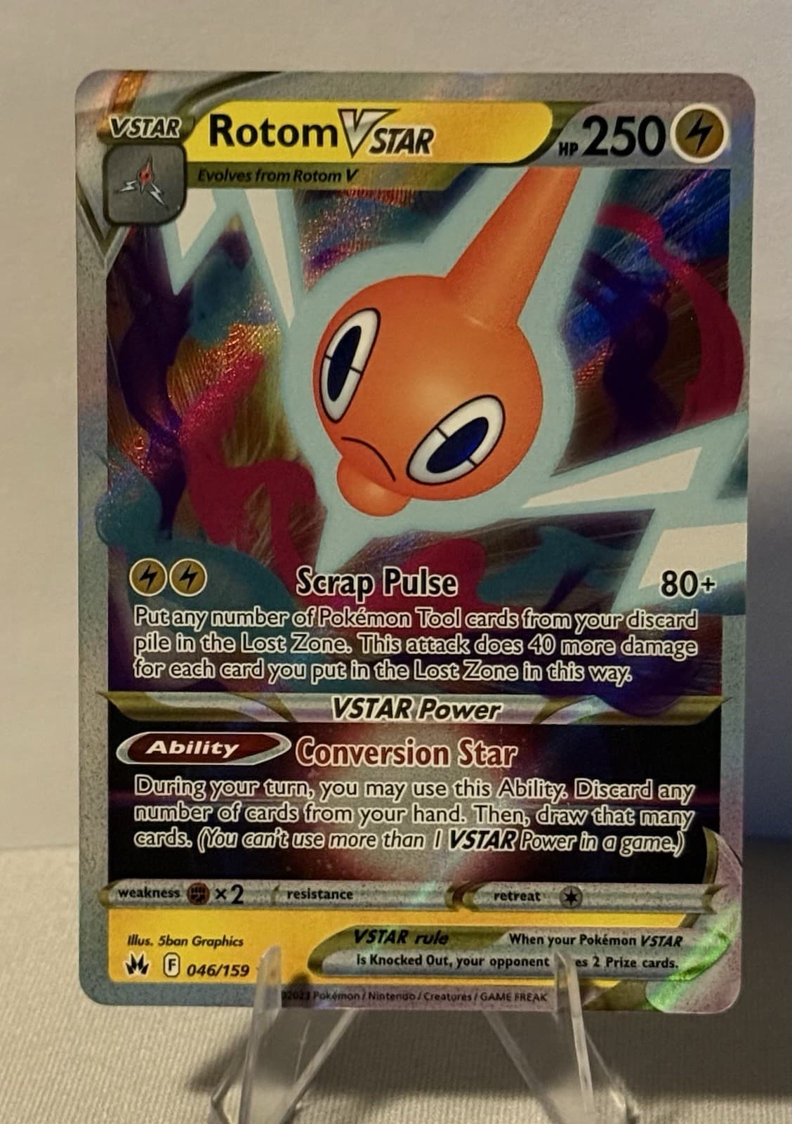 Pokémon TCG SWSH: Crown Zenith  Rotom VSTAR 046/159 Ultra Rare