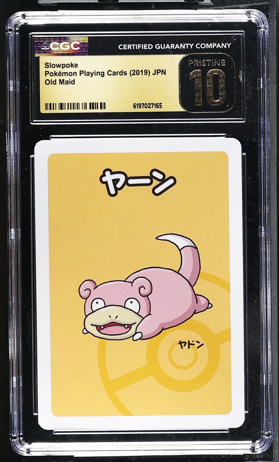 2019 Pokemon Playing Cards Old Maid Slowpoke CGC 10