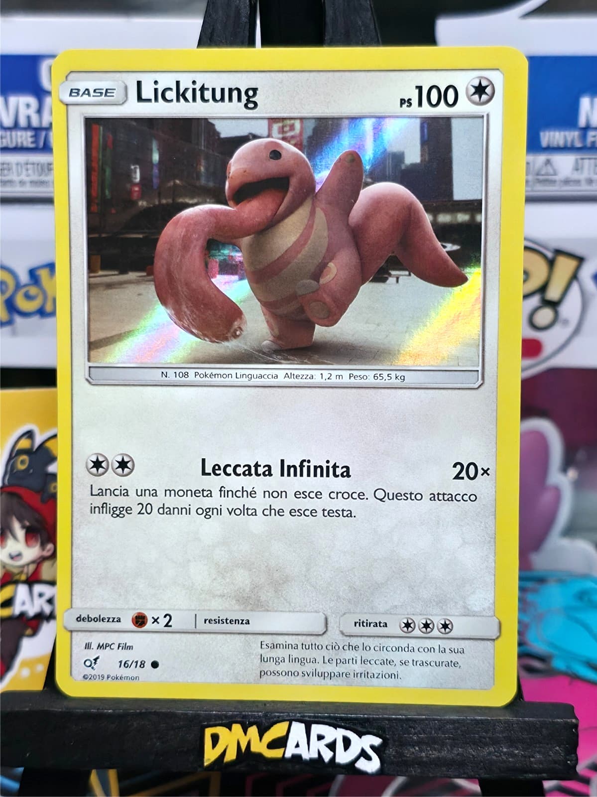 Pokemon Lickitung 16/18 Holo | Set Detective Pikachu Italiano | Near Mint