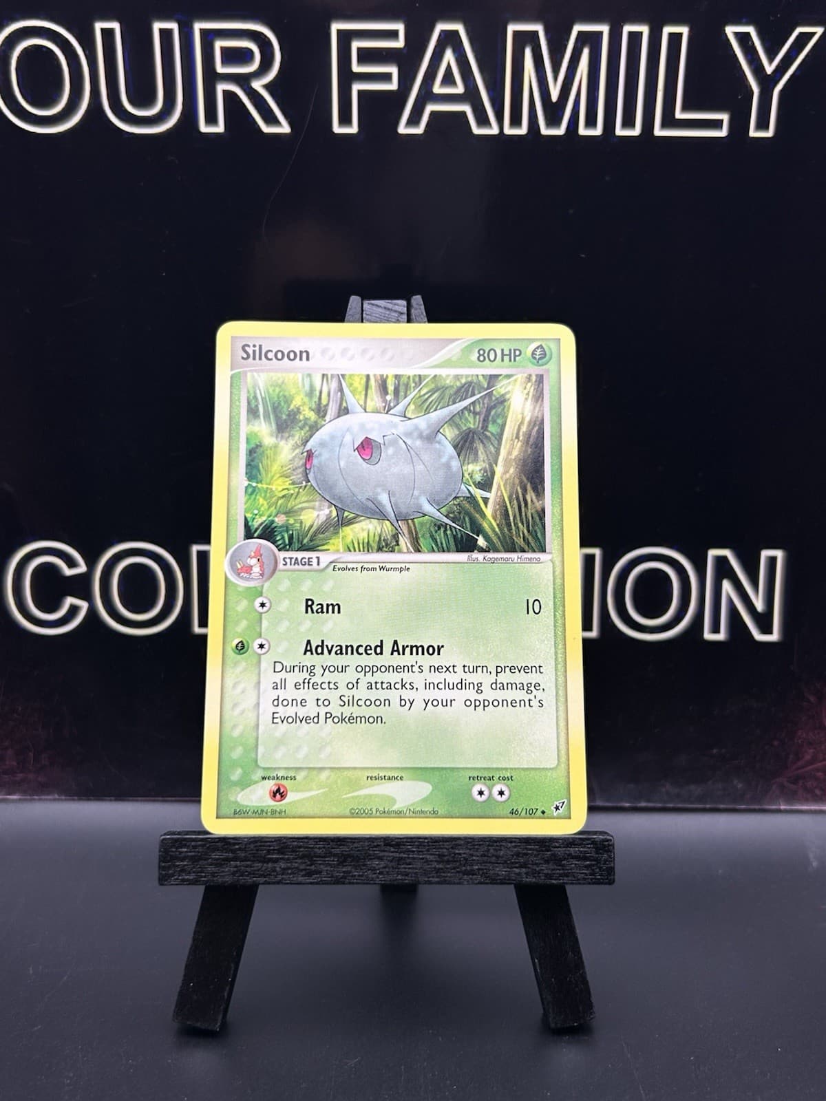 Pokemon TCG Silcoon 46/107 EX Deoxys Uncommon Regular 2005