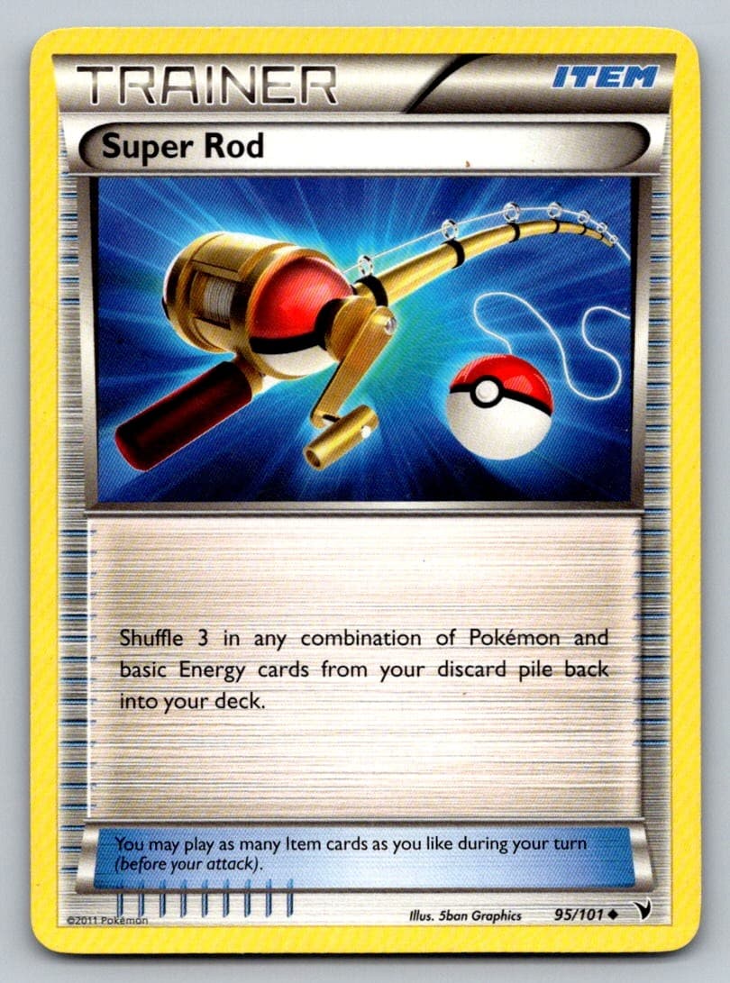 Pokemon Super Rod Holo Rare Dragon Vault 20/20 HP