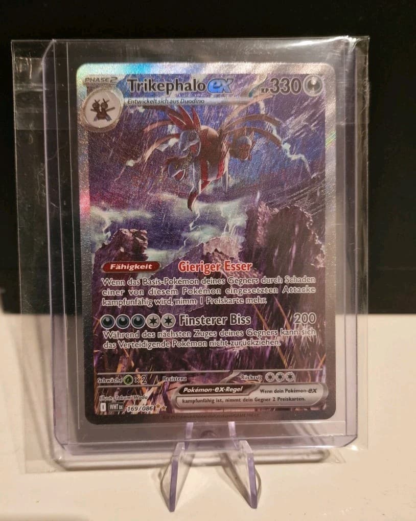 Pokémon ⭐️⭐️Weiße Flammen Schwarze Blitze 169/086 Trikephalo ex de/nm ⭐️⭐️