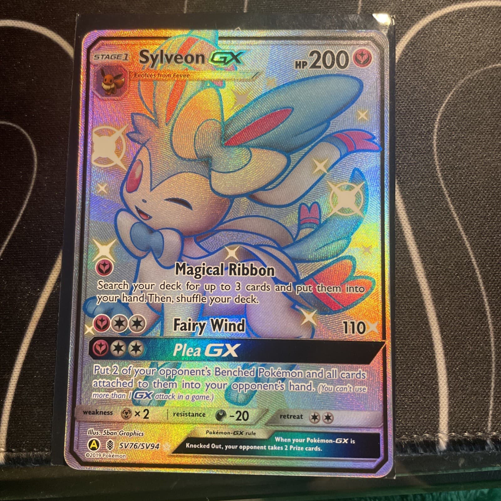 2019 Pokemon Card SM Hidden Fates Sylveon GX Shiny Vault SV76/SV94 MP