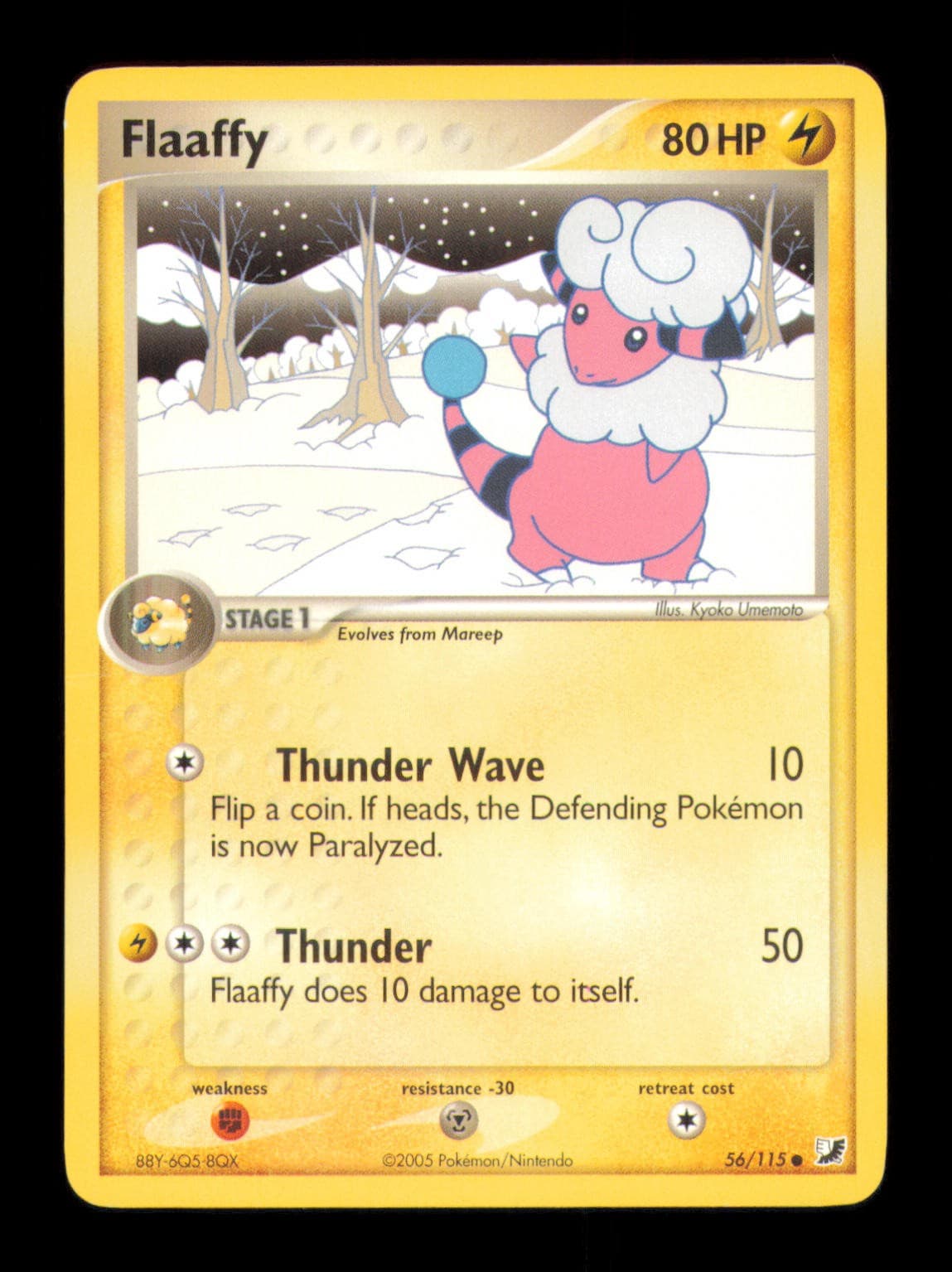 Flaaffy 56/115 Common Unseen Forces Pokemon Moderately Played