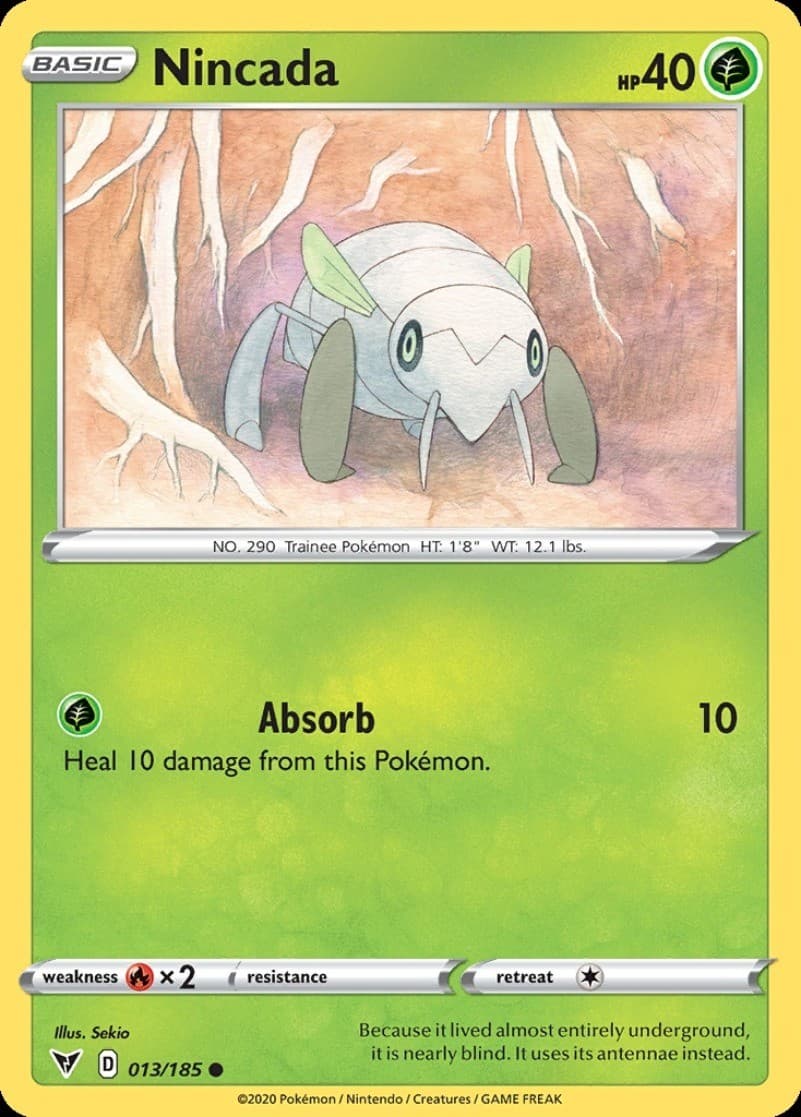 Nincada Vivid Voltage #13 Pokémon TCG