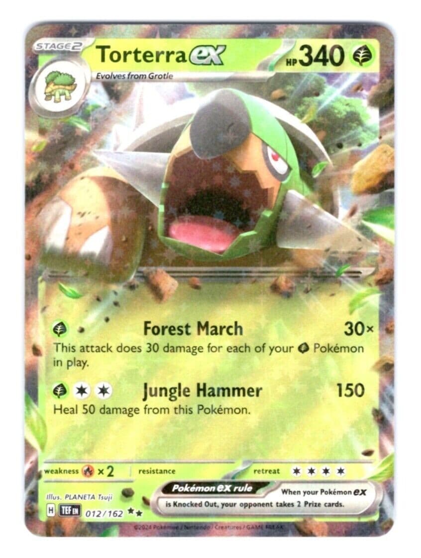 Pokemon - Torterra ex 012/162 - Ultra  Rare -Temporal Forces -NM/M