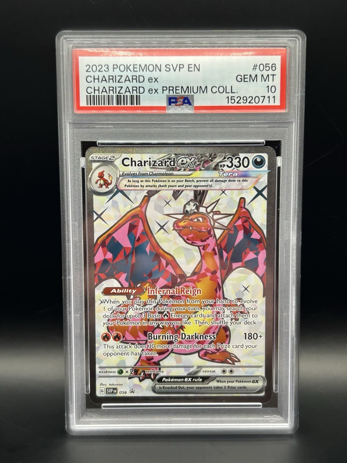PSA 10 Charizard ex #056 2023 Pokémon SVP EN Charizard Ex Premium Collection