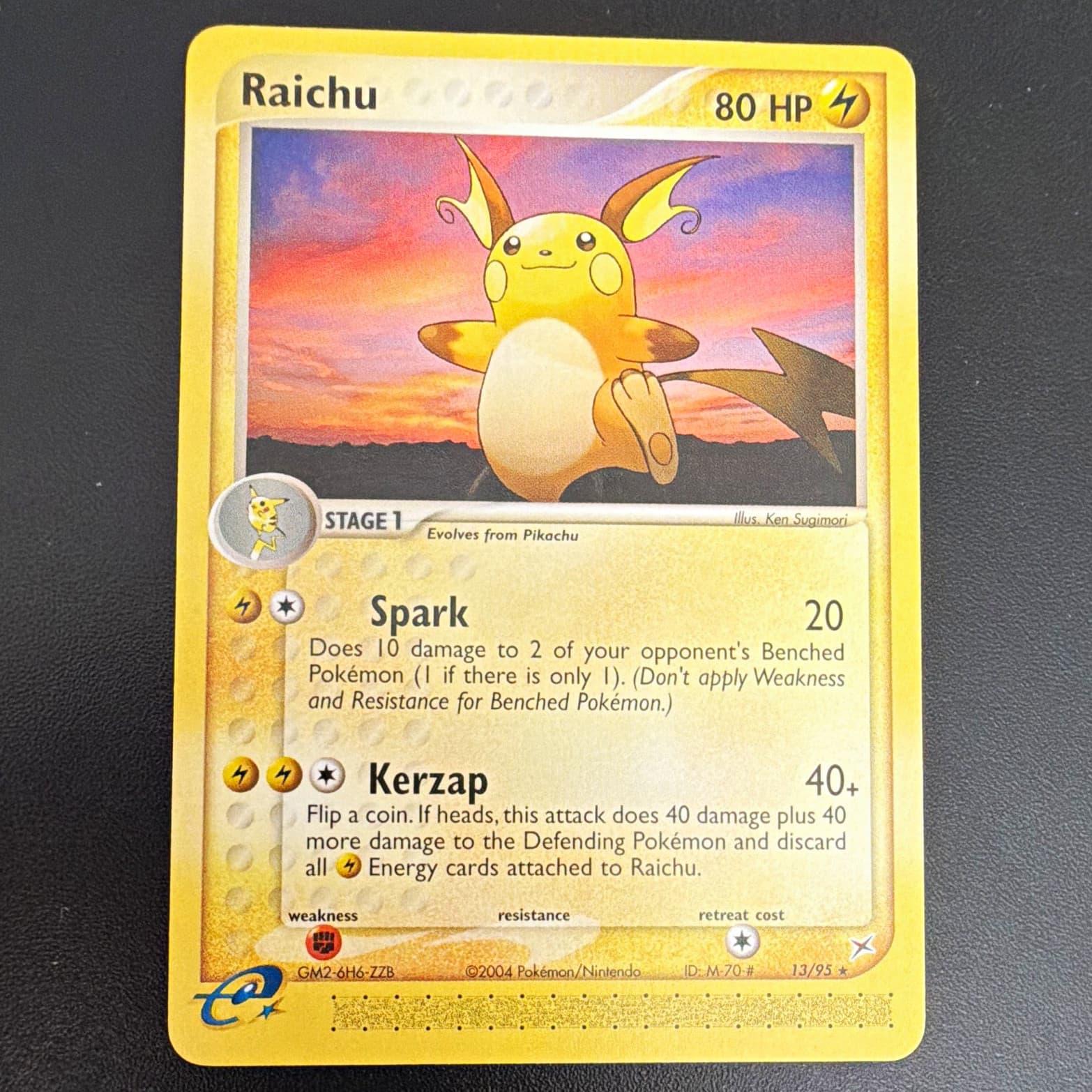 The Pokémon Company Pokémon TCG Raichu 13/95 Team Magma vs Aqua 80 HP Rare 2004