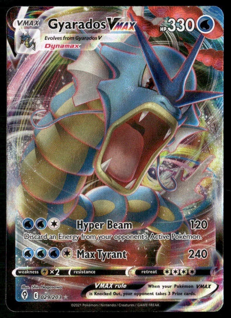 GYARADOS VMAX 029/203 HOLO VMAX RARE EVOLVING SKIES POKEMON NM