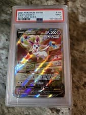 PSA 9 Sylveon V (Alternate Full Art) 184/203 SWSH07: Evolving Skies Holo
