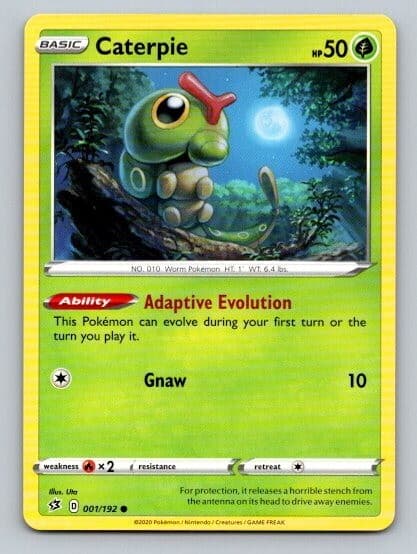 2020 Pokemon Card Rebel Clash Caterpie 1/192