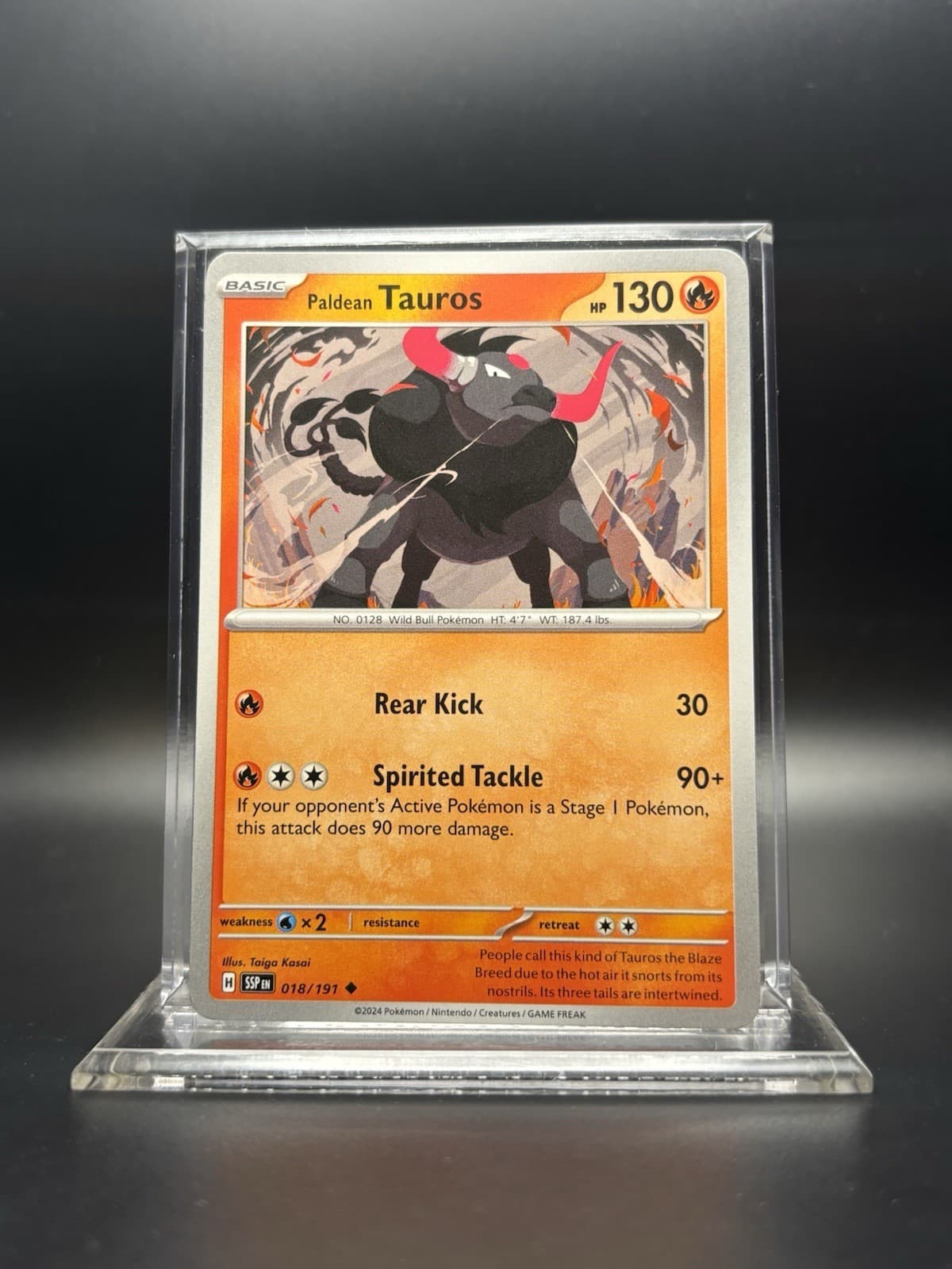 2024 Pokémon Surging Sparks - Paldean Tauros No. 18/191
