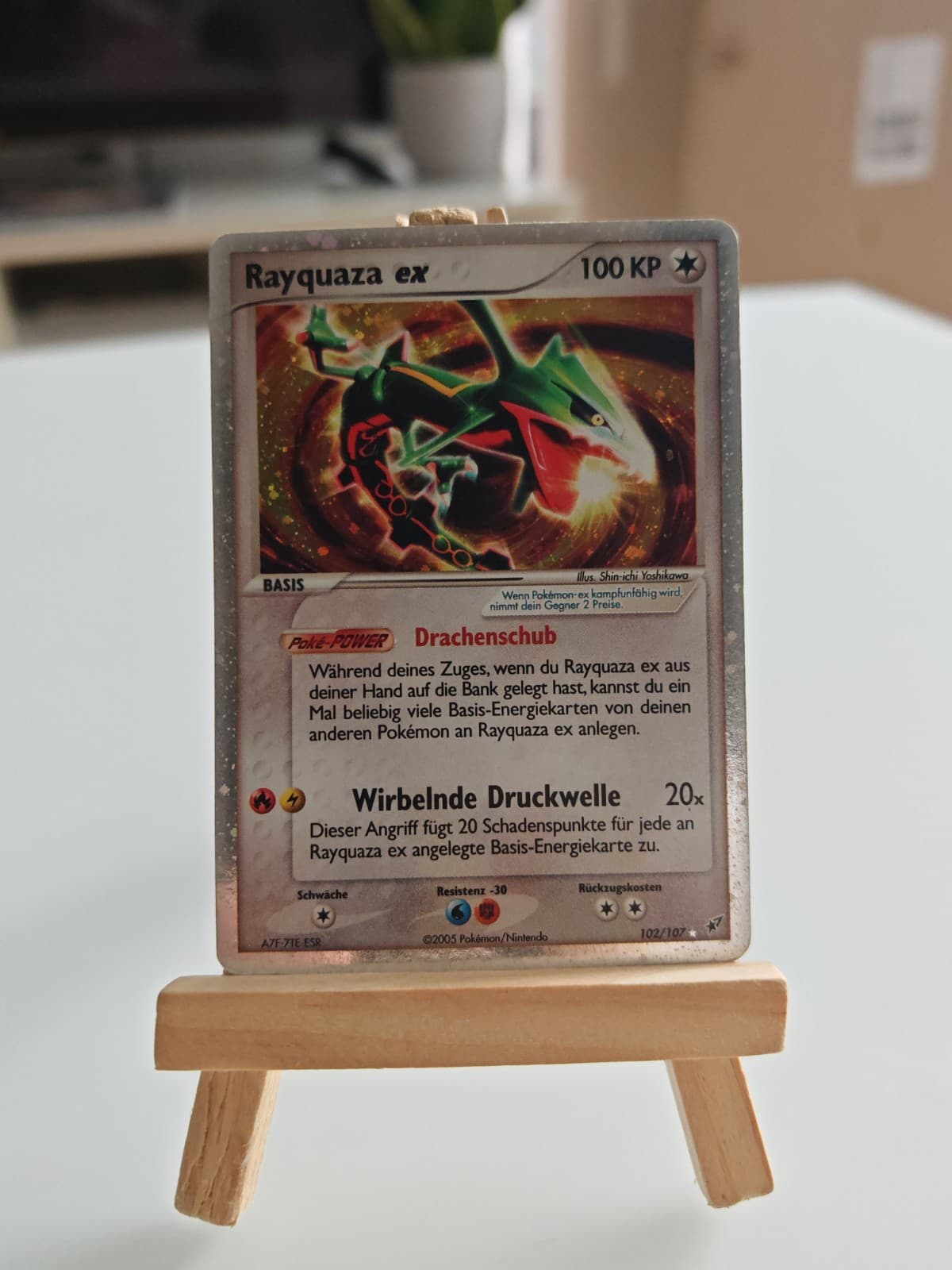 Rayquaza Ex 102/107 2005 Pokemon Karte Ex Deoxys Deutsch