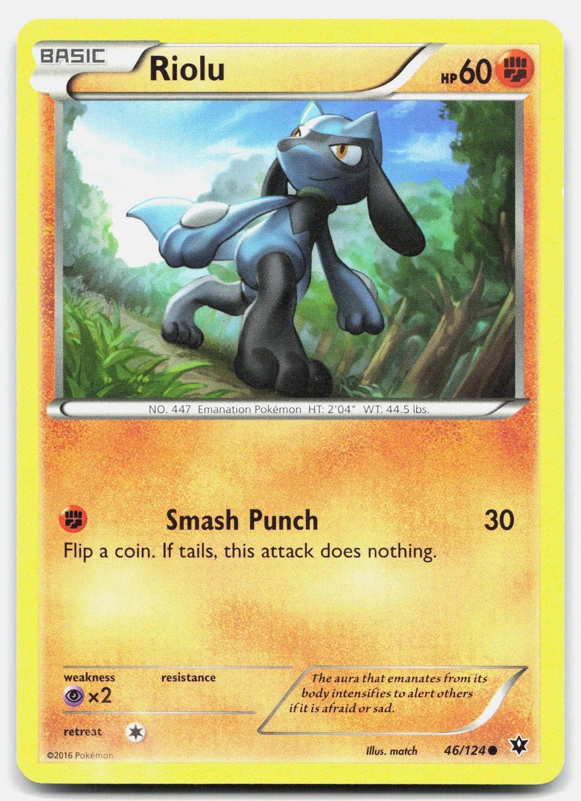 Pokemon Riolu 46/124 Fates Collide LP [J8V1LN]
