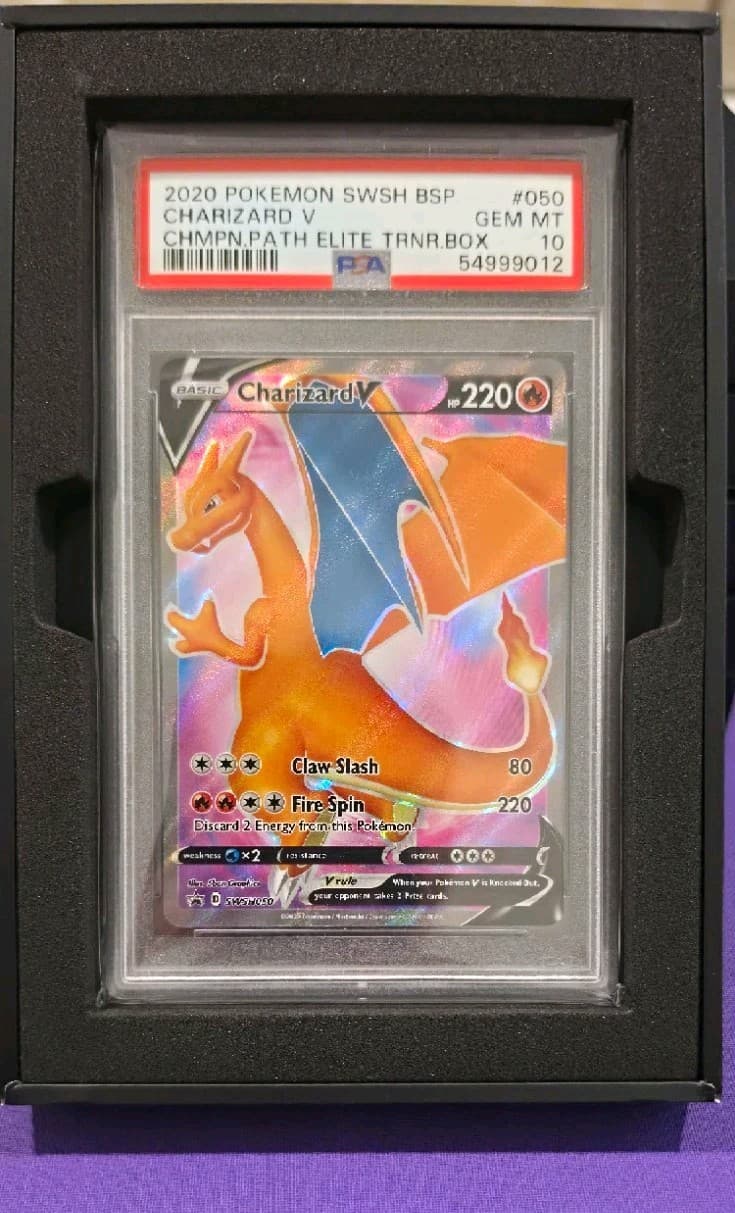 Pokemon Charizard V SWSH Promo Full Art Holo SWSH050 2020 PSA 10 EN