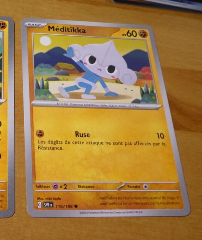 POKEMON ECARLATE ET VIOLET FRANCAISE CARD CARTE MEDITIKKA 110/198 FR JCC M
