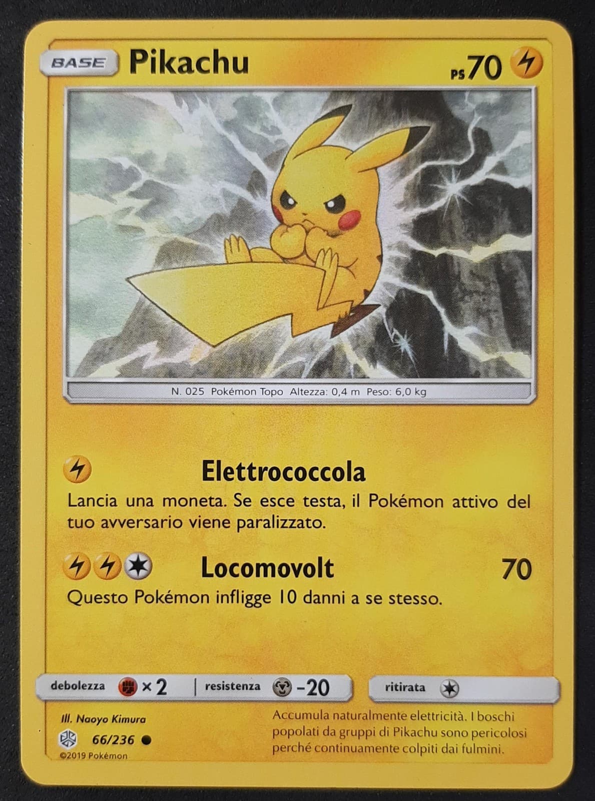 PIKACHU 66/236 in Italiano POKEMON Eclissi Cosmica