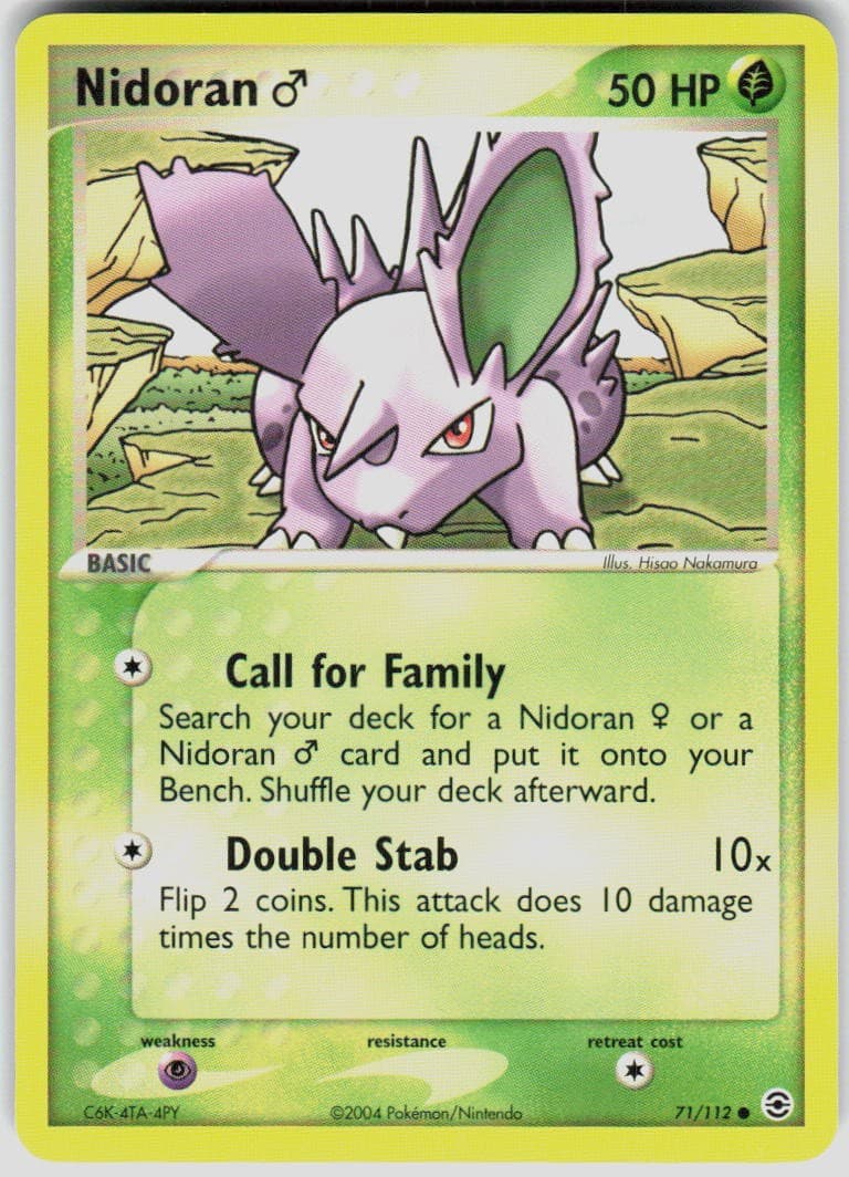 Nidoran M 71/112 EX FireRed & LeafGreen Pokemon