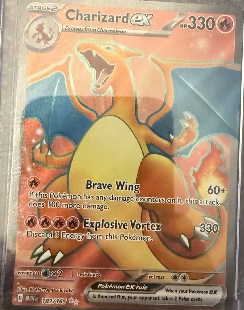 Charizard ex 183/165 Sv: Scarlet & Violet 151 Holo