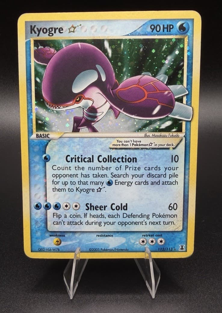 Pokemon Kyogre Gold Star EX Delta Species 112/113 Holo
