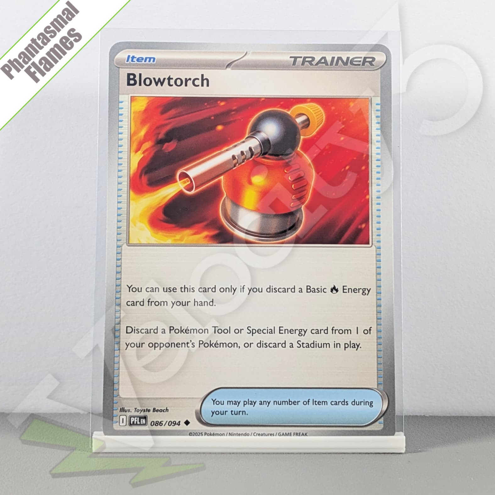 Pokemon TCG Item Card - Blowtorch 86/94 Uncommon | Phantasmal Flames (2025) PFL