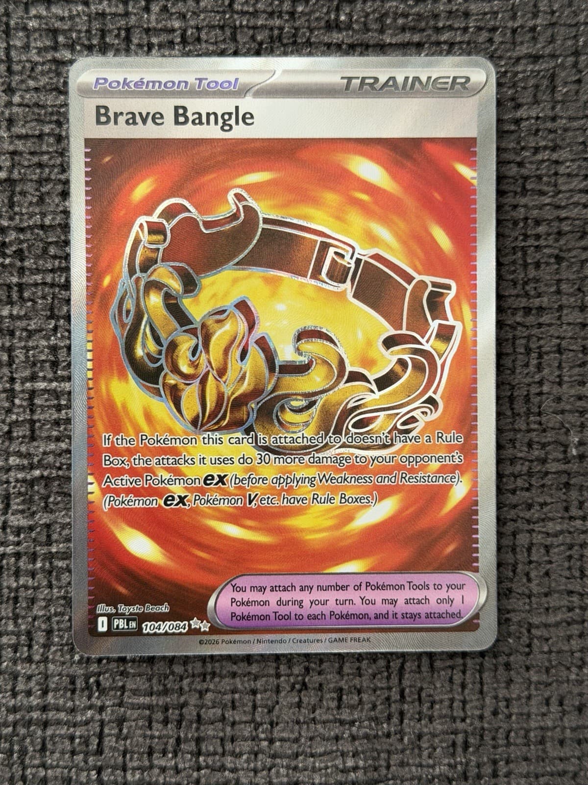 Pokémon Brave Bangle Holo Ultra Rare ME05: Pitch Black 104/084 NM🔥🔥🔥