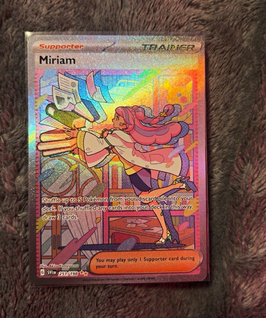 Pokemon TCG Miriam SV01 Scarlet & Violet Base Ultra Rare Full Art Holo 251/198