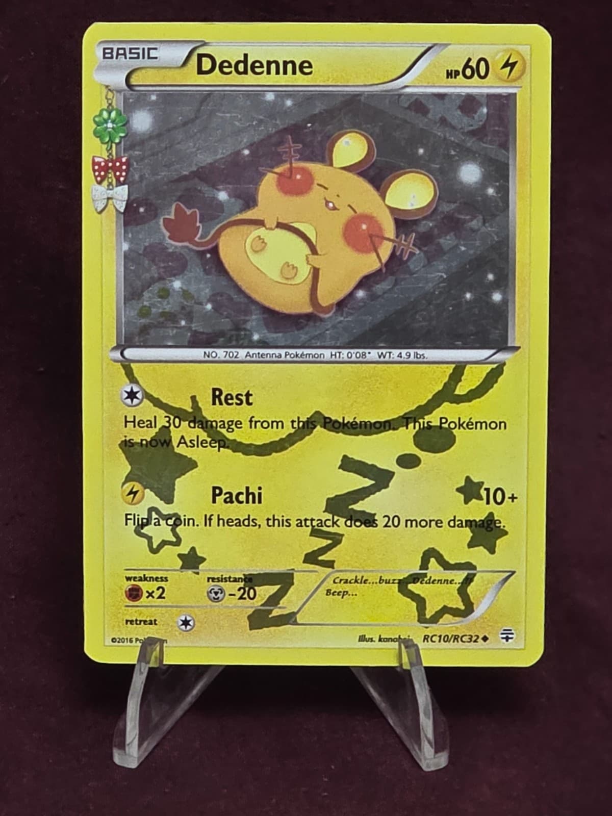 Pokemon TCG Dedenne RC10/RC32 Generations: Radiant Collection Holo