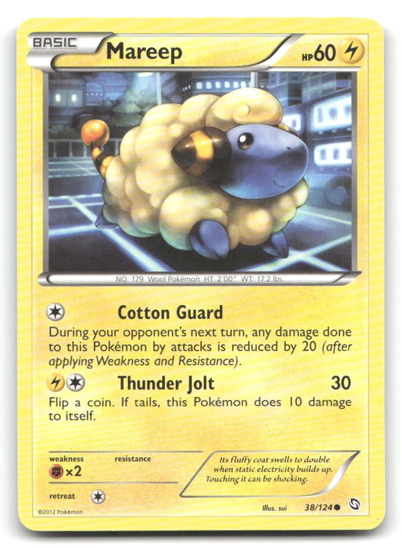 Mareep Dragons Exalted 38/124 LP Pokemon