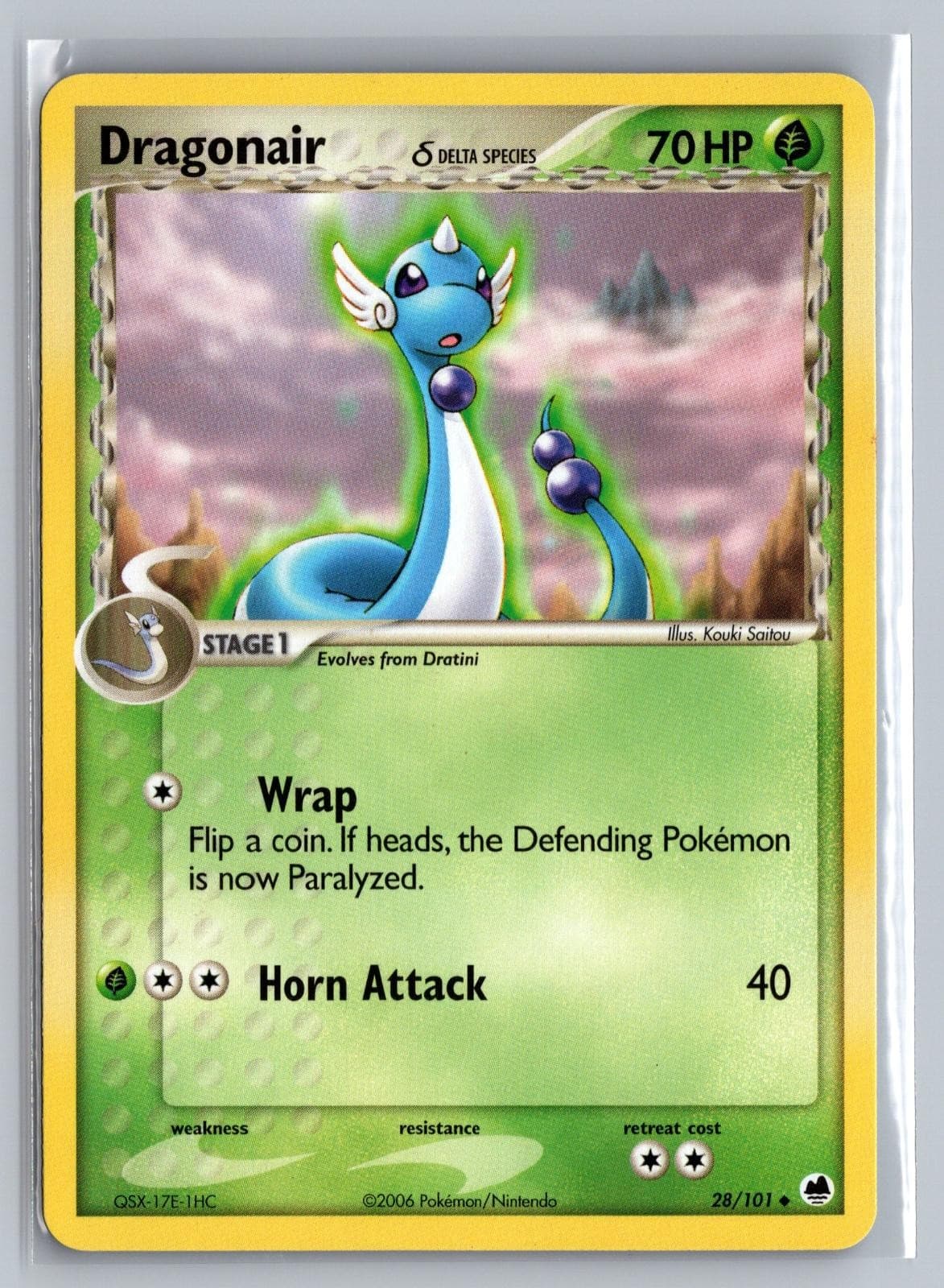 Dragonair 28/101 Uncommon Dragon Frontiers Pokemon Near Mint