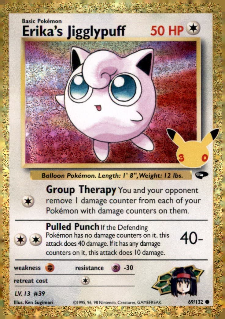 Erika's Jigglypuff 69/132 Holo ME: 30th Celebration Classic Collection Pokemon
