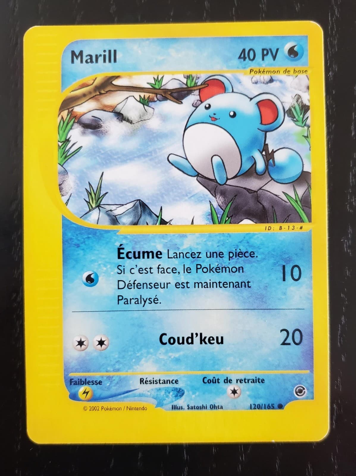 Carte Pokémon MARILL 120/165 Expedition VF FR