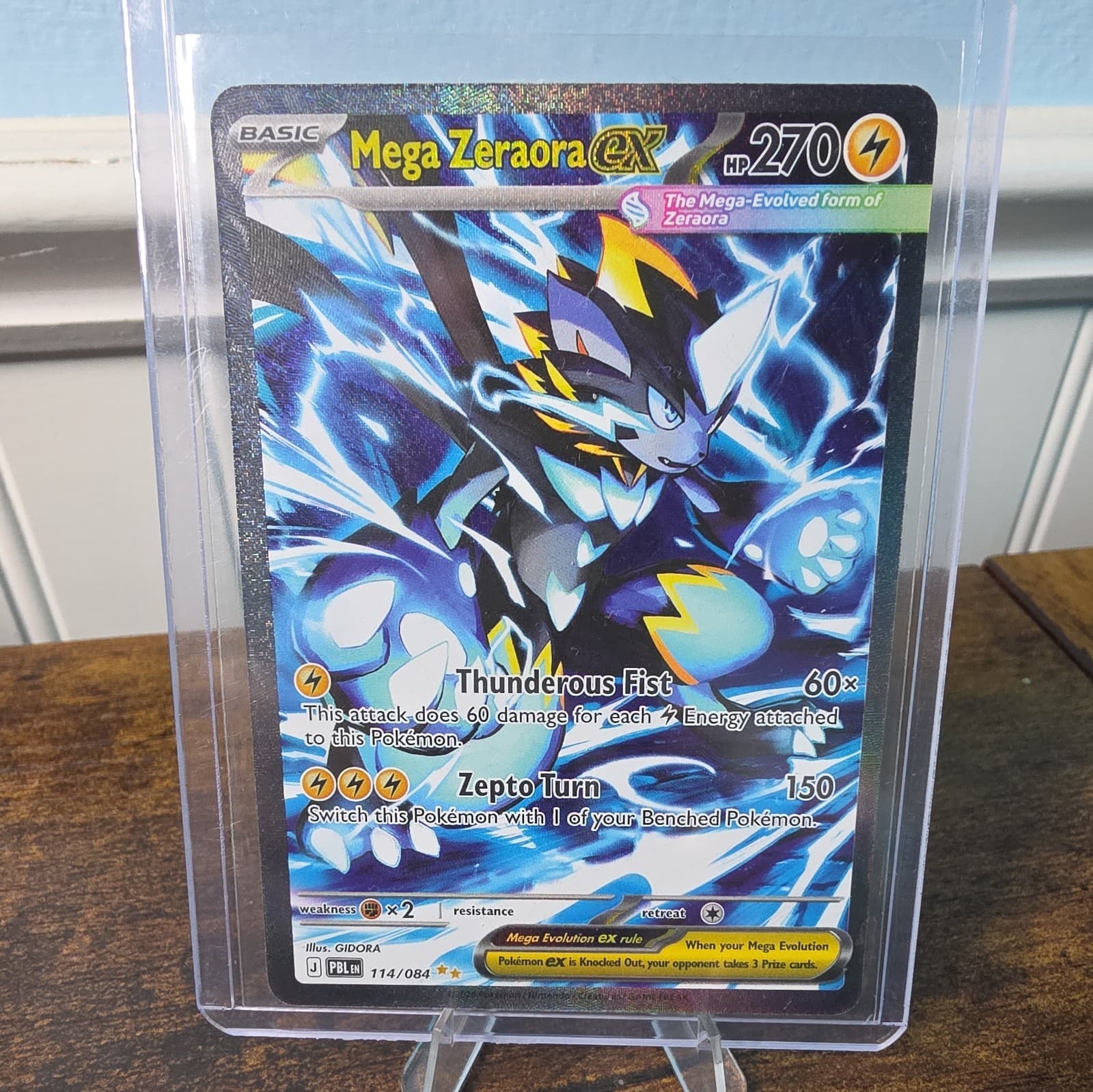 Mega Zeraora ex 114/084 Me05: Pitch Black Holo