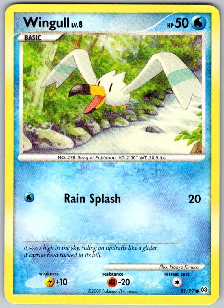 Wingull 81/99 Common Arceus Pokemon Lightly Played