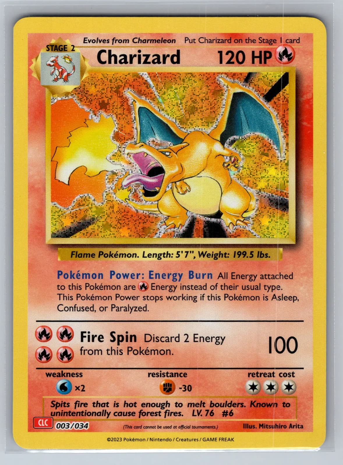 Charizard 003/034 Pokemon TCG Classic Holo Charizard & Ho-Oh ex Deck 2023 NM — photo 1 of 2