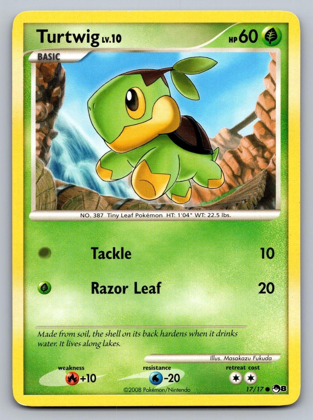 Turtwig 17/17 C POP Series 6 Pokemon MP
