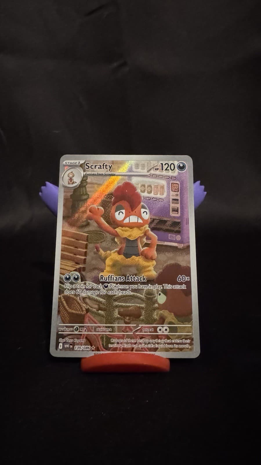 Scrafty 139/086 Sv: White Flare Holo