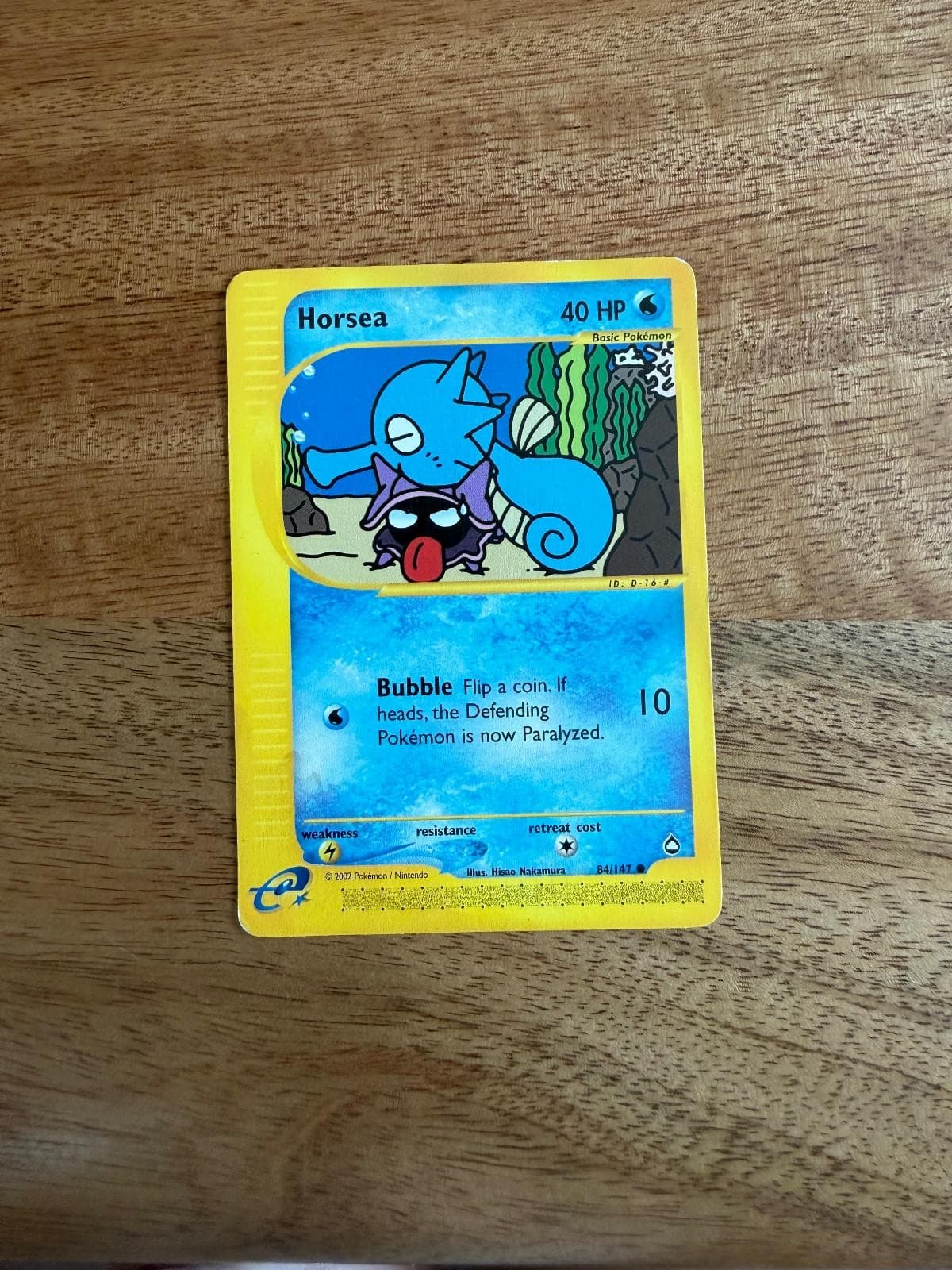 Horsea 84/147 Common Aquapolis Pokemon LP