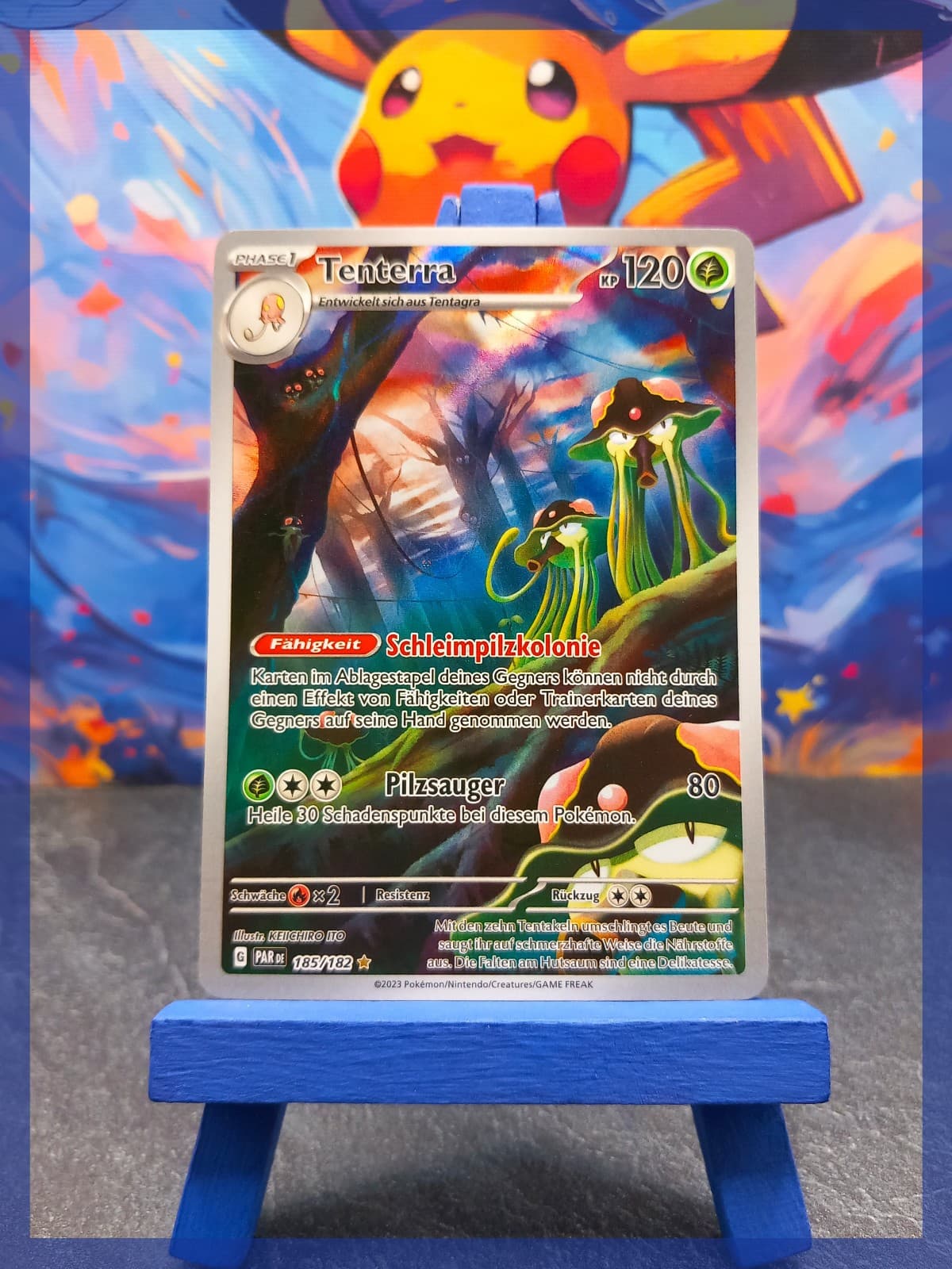 Pokémon Karte I Tenterra PAR 185/182 I Paradoxrift I Deutsch I NM-EXC