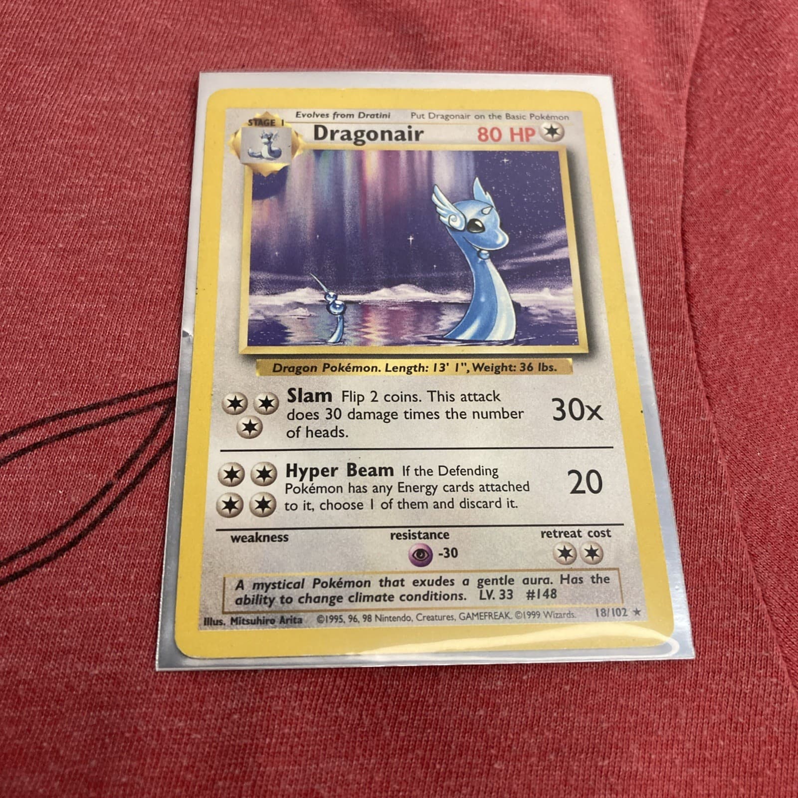 Dragonair 18/102 Rare Base Set Unlimited Pokémon