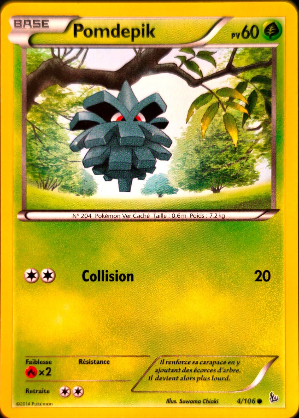 Carte Pokémon Pomdepik 4/106 XY XY2 Etincelles FR NEUVE