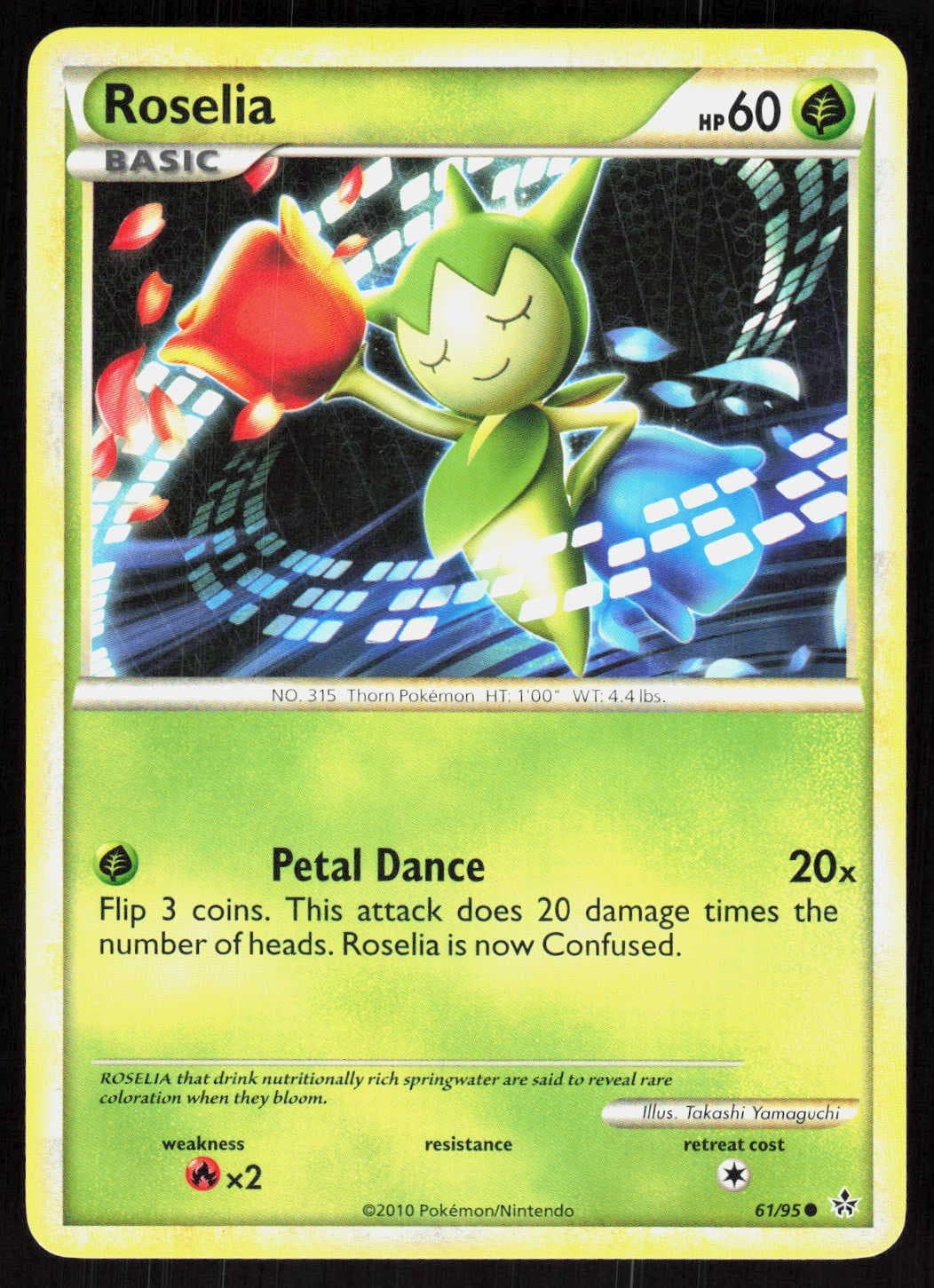 Roselia 61/95 Common Unleashed Pokemon EN Lightly Played